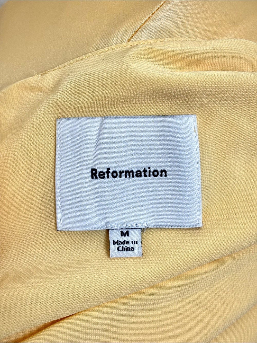 Reformation Jeany Silk Maxi Dress Sunshine Yellow Backless Formal Gown - Picture 10 of 16